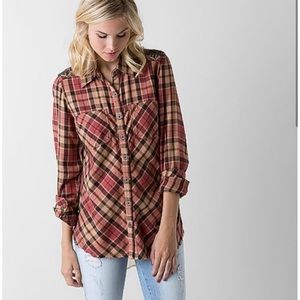 Gimmicks Red Beaded Flannel